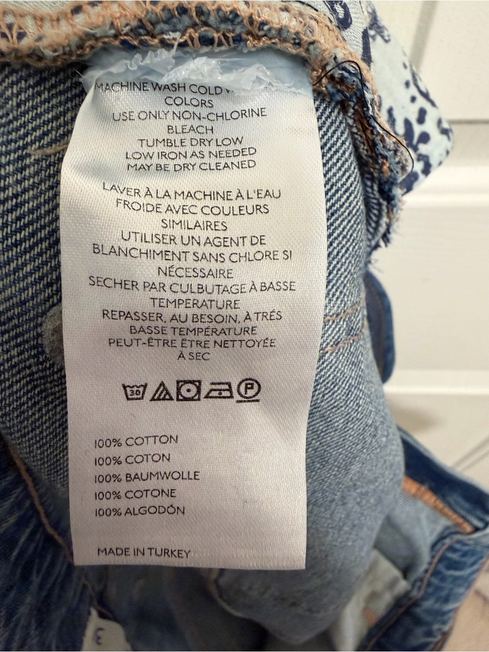 We The Free Tinsley Baggy High-Rise Jeans Hazey Blue Size 31 - Picture 8 of 8